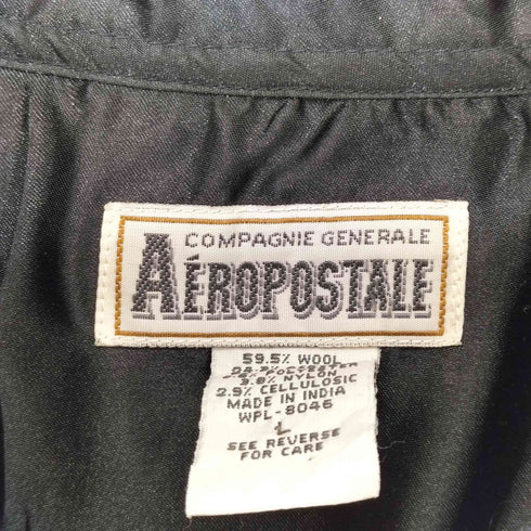 エアロポステール AEROPOSTALE 90s ウールアクリル チェック ワークシャツ メンズ import:L