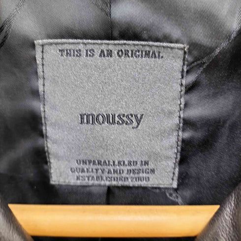 マウジー moussy ラムレザーダブルライダースジャケット レディース JPN:2