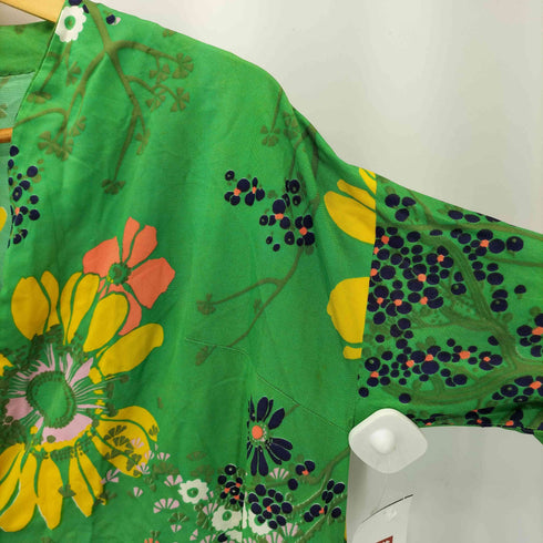 seek an nur 総柄 ロングワンピース ローブ レディース