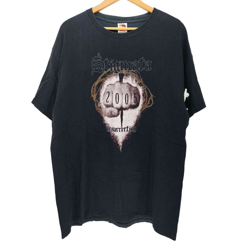 00s ハードコア バンド アートワーク プリント S/S Tシャツ メンズ import:XL