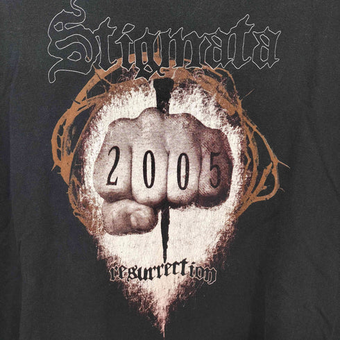 00s ハードコア バンド アートワーク プリント S/S Tシャツ メンズ import:XL