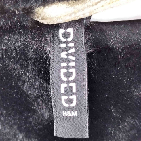 エイチアンドエム H&M ゴールド メタリック ボアジャケット レディース US:10