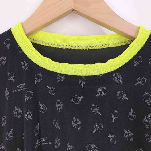 ヨンニキュウハチシズカコムロ 4298 SHIZUKA KOMURO エステル 総柄 クルーネックTシャツ レディース JPN:40