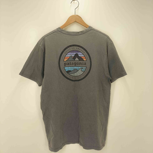 パタゴニア patagonia 両面プリントロゴ クルーネックTシャツ メンズ L