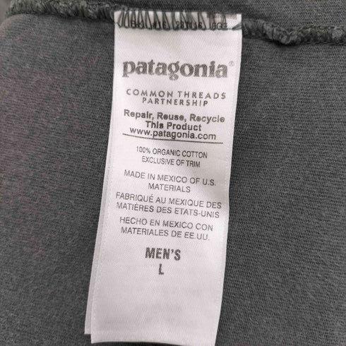 パタゴニア patagonia 両面プリントロゴ クルーネックTシャツ メンズ L