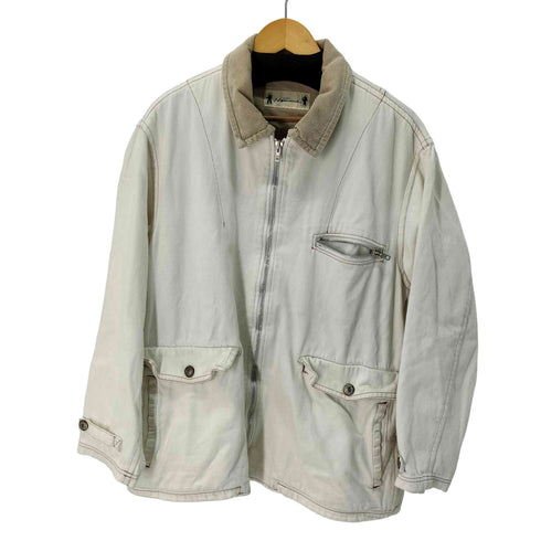 HAKKA HOMME コーデュロイ切替 フルジップコットンカバーオール メンズ