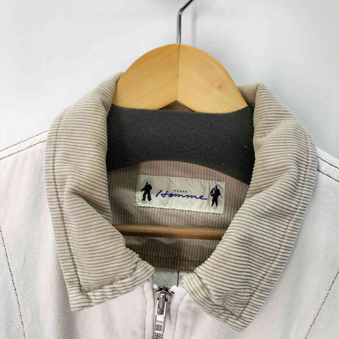 HAKKA HOMME コーデュロイ切替 フルジップコットンカバーオール メンズ