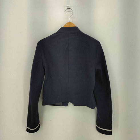 ベルシュカ BERSHKA クロップド丈 ノーカラー ナポレオンジャケット レディース import:M