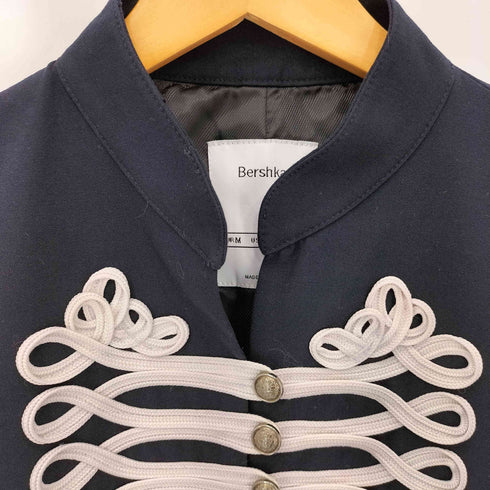 ベルシュカ BERSHKA クロップド丈 ノーカラー ナポレオンジャケット レディース import:M