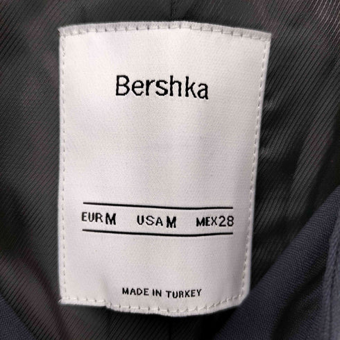 ベルシュカ BERSHKA クロップド丈 ノーカラー ナポレオンジャケット レディース import:M