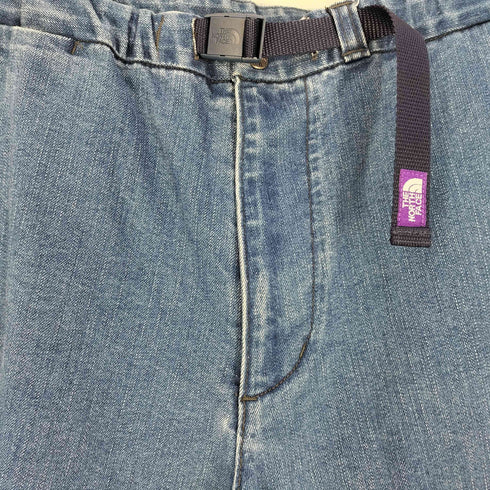 ノースフェイスパープルレーベル THE NORTH FACE PURPLE LABEL Webbing Belt Denim Wide Tapered Pants ウェービングベルトデニムワイドテーパードパンツ メンズ 34inch