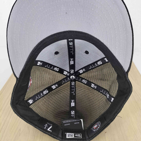 ニューエラ NEW ERA 59FIFTY ロゴ刺繍 メッシュキャップ メンズ 7 1/4