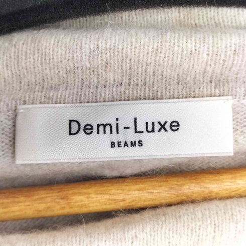 デミルクスビームス Demi-Luxe BEAMS フォックス ウール オフショルダー プルオーバーニット レディース