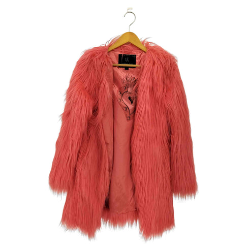 UNREAL FUR 裏地デザイン エコファーコート レディース import:S