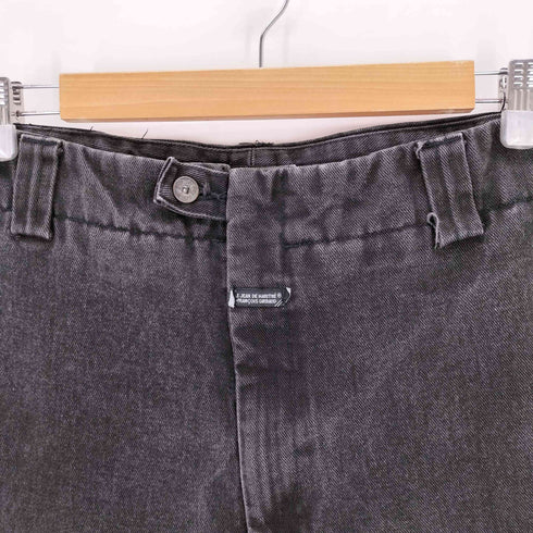 マリテフランソワジルボー MARITHE FRANCOIS GIRBAUD 90S シャトルパンツ ブラックデニムショーツ メンズ 42