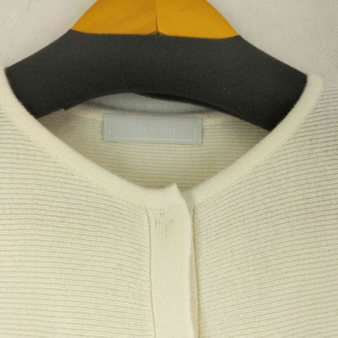 セルフォード CELFORD カシミヤ混ペプラムニットカーディガン レディース ONE SIZE