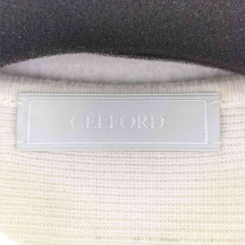 セルフォード CELFORD カシミヤ混ペプラムニットカーディガン レディース ONE SIZE
