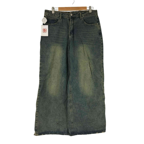 USED加工 バギーデニムパンツ レディース