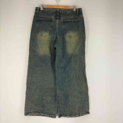 USED加工 バギーデニムパンツ レディース