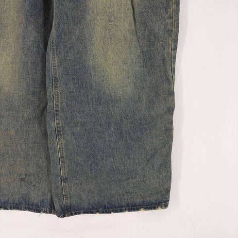 USED加工 バギーデニムパンツ レディース