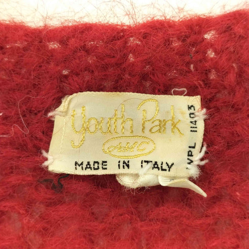 youth park 60-70s イタリア製 モヘア混 Vネックニット レディース L