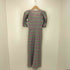 ザラ ZARA CHECK PRINT DRESS パフスリーブ Vネック ロングワンピース ドレス レディース import:XS