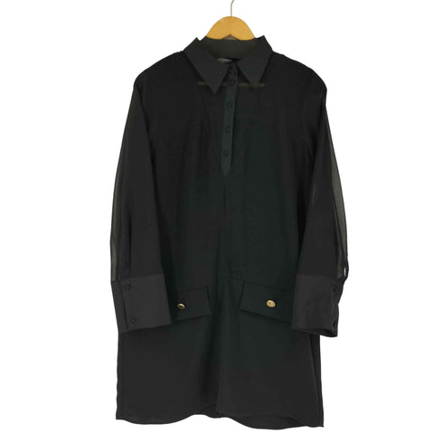 ザラ ZARA MIXED SEMI-SHEER MINI DRESS レディース JPN:S