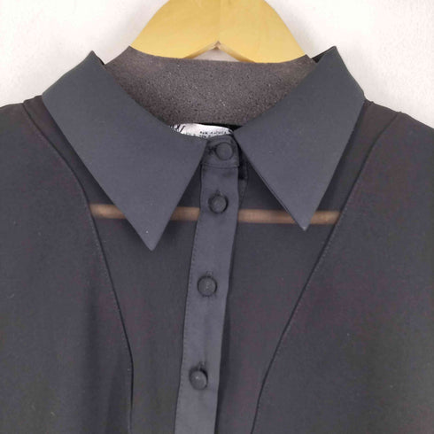 ザラ ZARA MIXED SEMI-SHEER MINI DRESS レディース JPN:S
