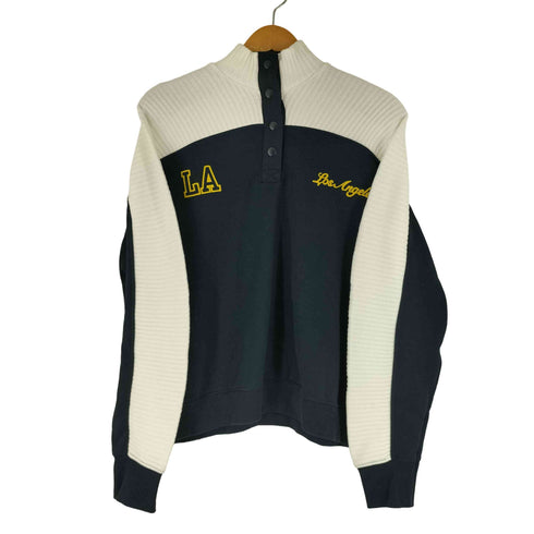 ザラ ZARA ニット切り替え ハイネックスウェット レディース import:M