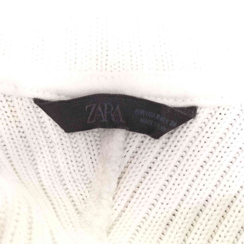 ザラ ZARA ニット切り替え ハイネックスウェット レディース import:M