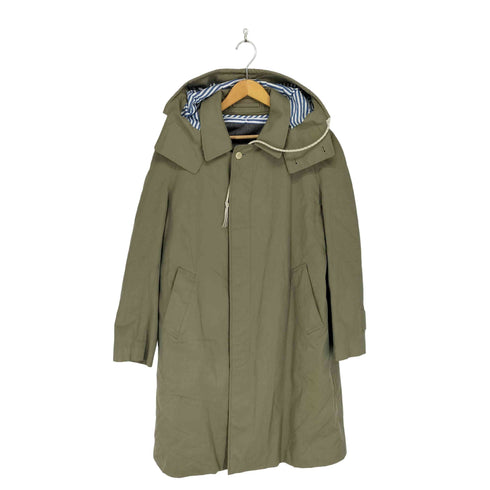 THE FRANKLIN TAILORED 玉蟲 ライナー付きフーデット比翼ステンカラーコート メンズ JPN:3