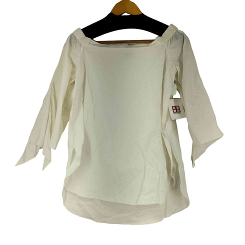 バーニーズニューヨーク BARNEYS NEWYORK L/S オフショルダー ブラウス レディース FR:36