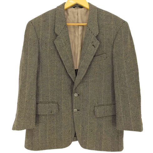 ダーバン DURBAN 変則ヘリンボーン2Bテーラードジャケット メンズ