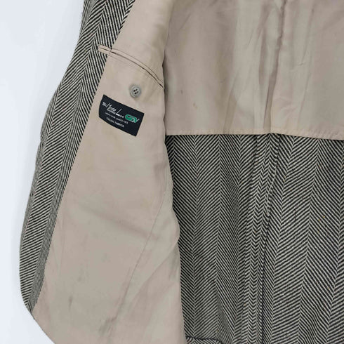 ダーバン DURBAN 変則ヘリンボーン2Bテーラードジャケット メンズ