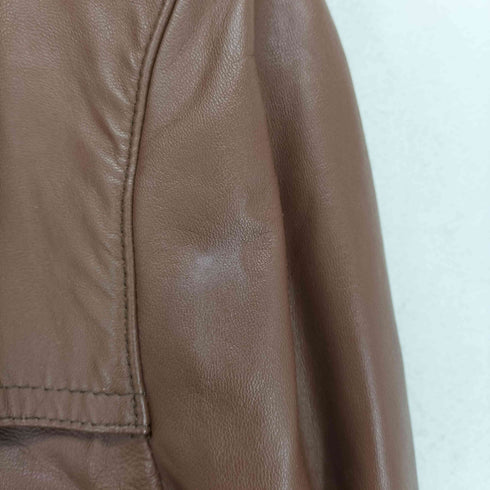LORITTI lamb leather ラムレザー トレンチコート レディース L