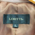 LORITTI lamb leather ラムレザー トレンチコート レディース L