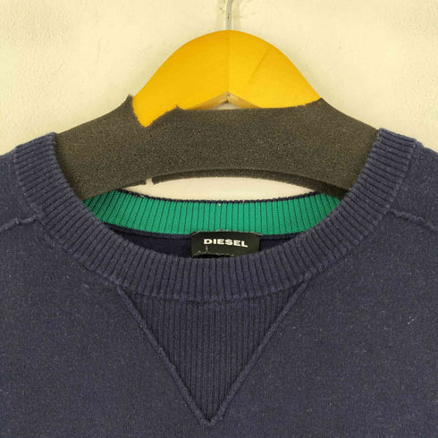 ディーゼル DIESEL フロント刺繍 クルーネックニット レディース import:XL