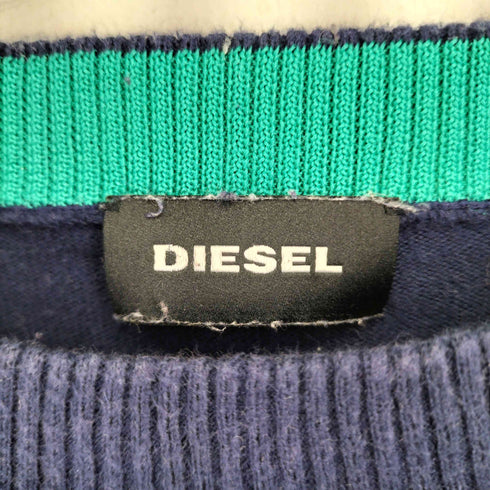 ディーゼル DIESEL フロント刺繍 クルーネックニット レディース import:XL
