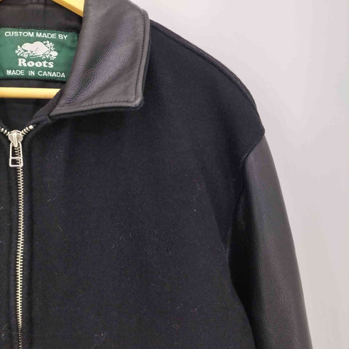 ルーツ Roots カナダ製 レザー切替 スタジャン メンズ