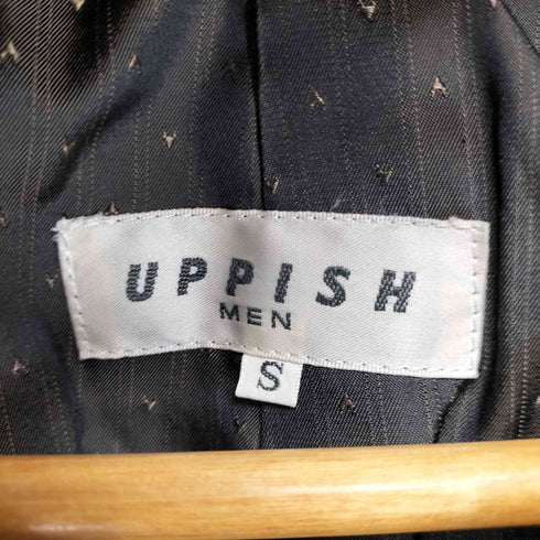 UPPISH ツイード比翼ステンカラーコート メンズ import:S