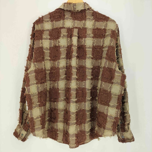 キャスパージョン CASPER JOHN Various loose shirts-box fringe バリアスルーズシャツ ボックスフリンジ メンズ JPN:S