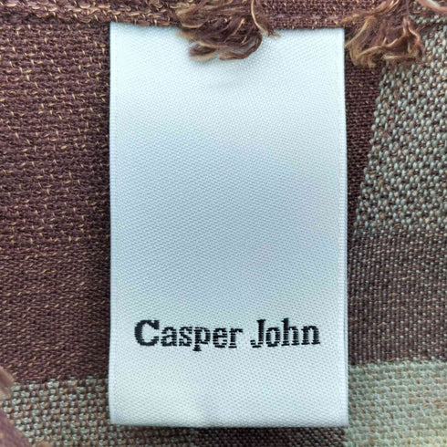 キャスパージョン CASPER JOHN Various loose shirts-box fringe バリアスルーズシャツ ボックスフリンジ メンズ JPN:S