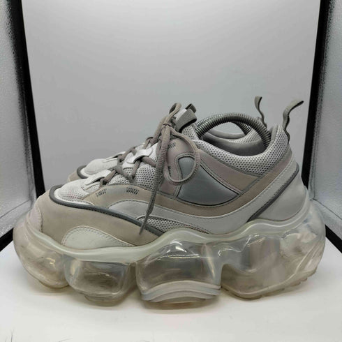 グラウンズ grounds MOOPIE JAWS WHITE GRAY CLEAR メンズ JPN:28