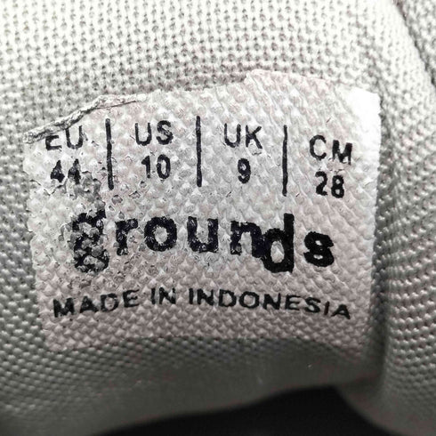 グラウンズ grounds MOOPIE JAWS WHITE GRAY CLEAR メンズ JPN:28