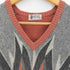 paul fourticq Vネック総柄ニット セーター メンズ import:S