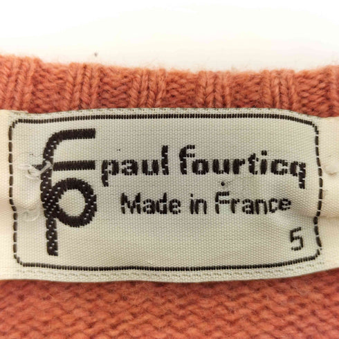 paul fourticq Vネック総柄ニット セーター メンズ import:S