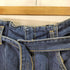 ザラ ZARA ベルト付 バギー ワイド デニム メンズ FR:40-44