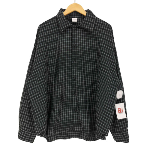 キャスパージョン CASPER JOHN Imitation wool huge shirts メンズ
