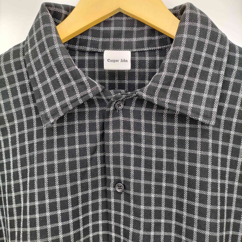 キャスパージョン CASPER JOHN Imitation wool huge shirts メンズ