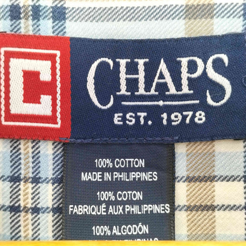 チャップスラルフローレン CHAPS RALPH LAUREN ボタンダウン チェック シャツ メンズ import:XL